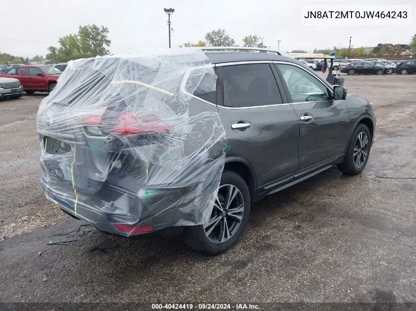 2018 Nissan Rogue S/Sl/Sv VIN: JN8AT2MT0JW464243 Lot: 40424419