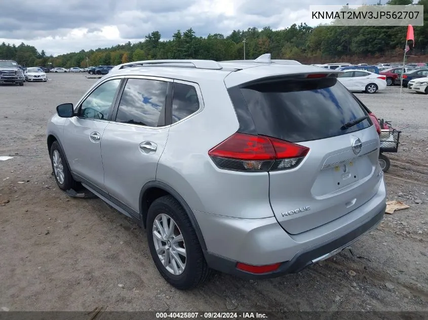 2018 Nissan Rogue Sv VIN: KNMAT2MV3JP562707 Lot: 40425807