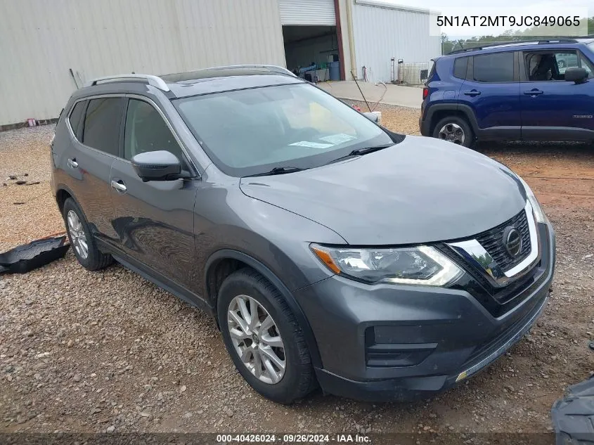 2018 Nissan Rogue Sv VIN: 5N1AT2MT9JC849065 Lot: 40426024