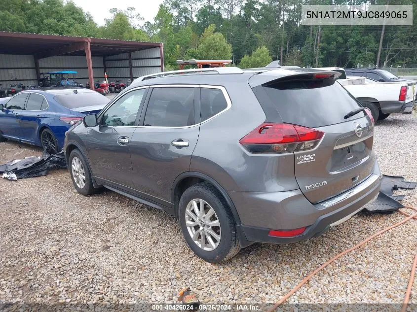 2018 Nissan Rogue Sv VIN: 5N1AT2MT9JC849065 Lot: 40426024