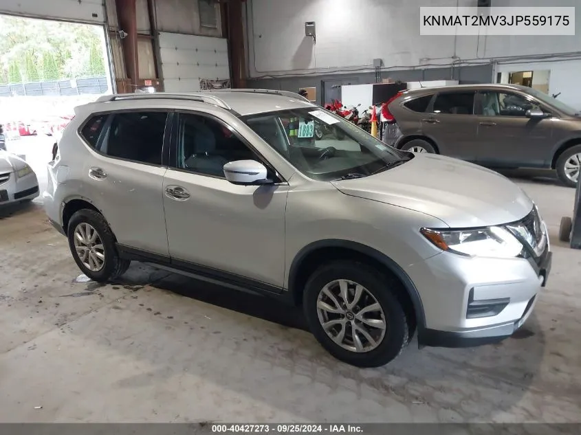 2018 Nissan Rogue Sv VIN: KNMAT2MV3JP559175 Lot: 40427273