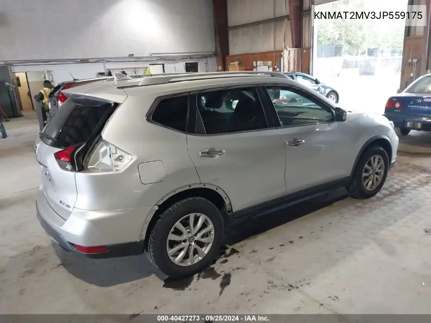 2018 Nissan Rogue Sv VIN: KNMAT2MV3JP559175 Lot: 40427273