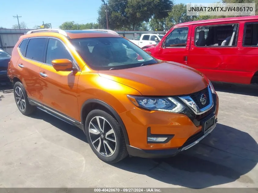 2018 Nissan Rogue Sl VIN: JN8AT2MTXJW486170 Lot: 40428670