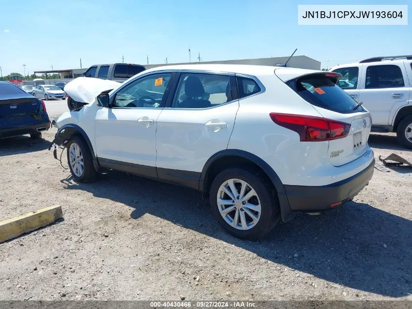 2018 Nissan Rogue Sport S VIN: JN1BJ1CPXJW193604 Lot: 40430466