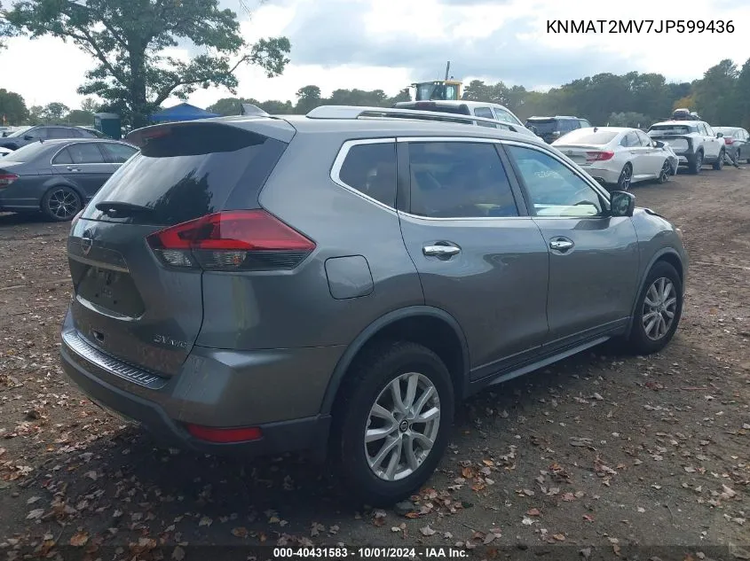 2018 Nissan Rogue Sv VIN: KNMAT2MV7JP599436 Lot: 40431583