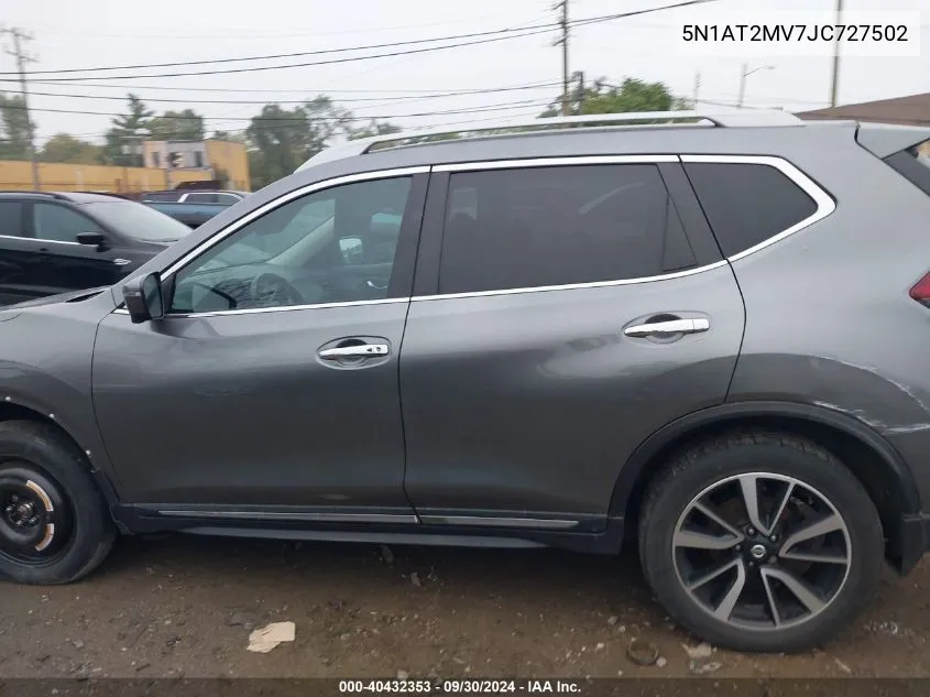 5N1AT2MV7JC727502 2018 Nissan Rogue Sv/Sl