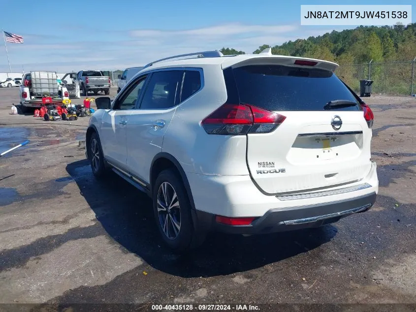 2018 Nissan Rogue Sl VIN: JN8AT2MT9JW451538 Lot: 40435128