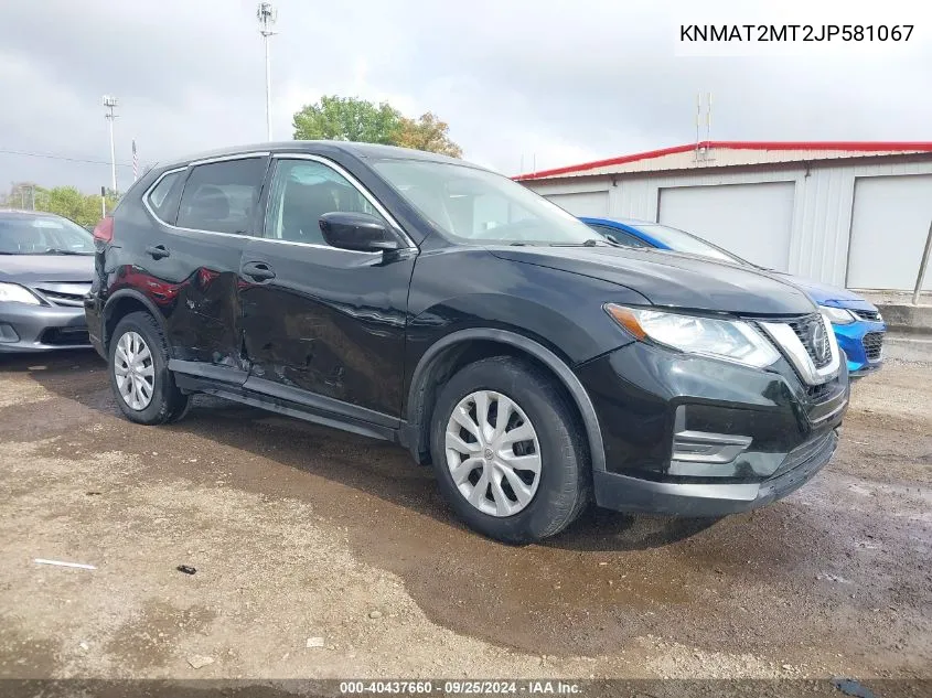 2018 Nissan Rogue S VIN: KNMAT2MT2JP581067 Lot: 40437660