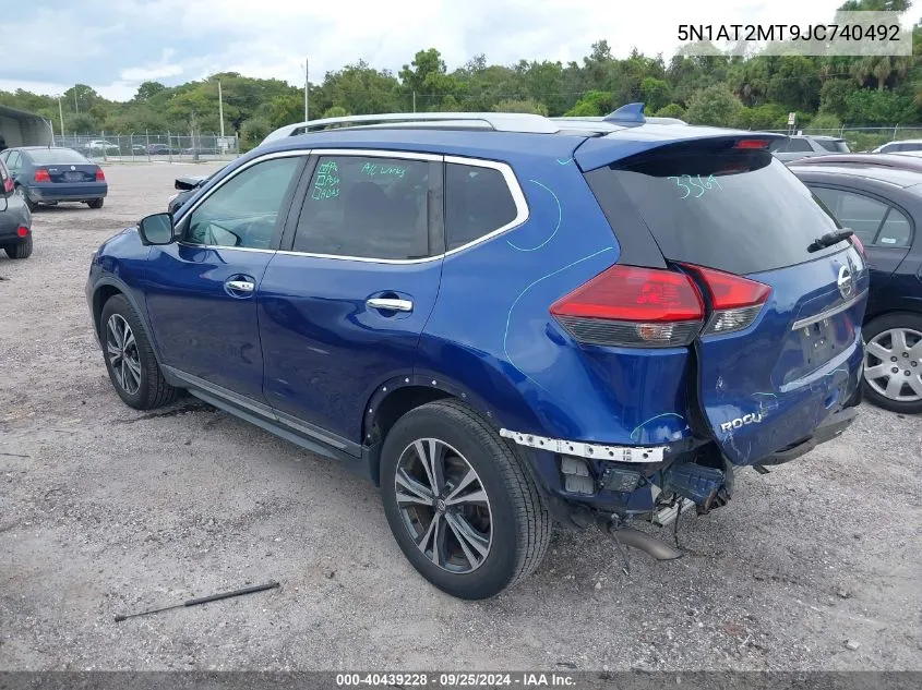 2018 Nissan Rogue Sl VIN: 5N1AT2MT9JC740492 Lot: 40439228