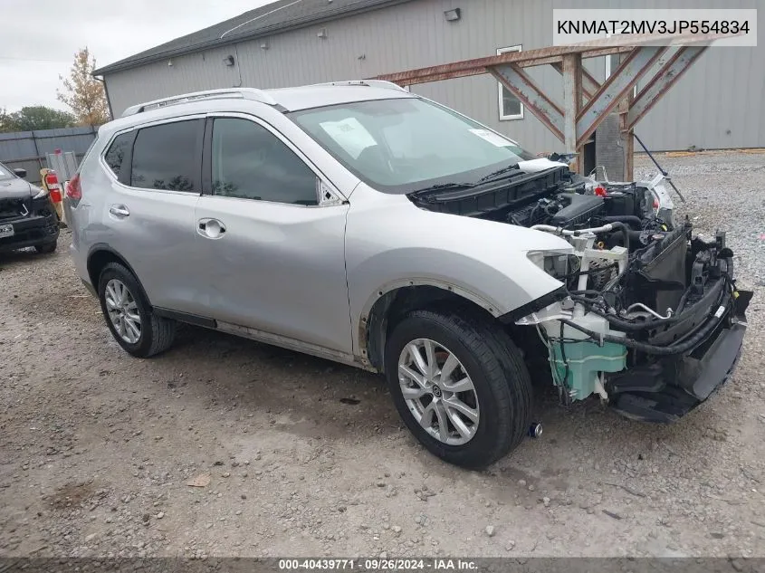 KNMAT2MV3JP554834 2018 Nissan Rogue S/Sv