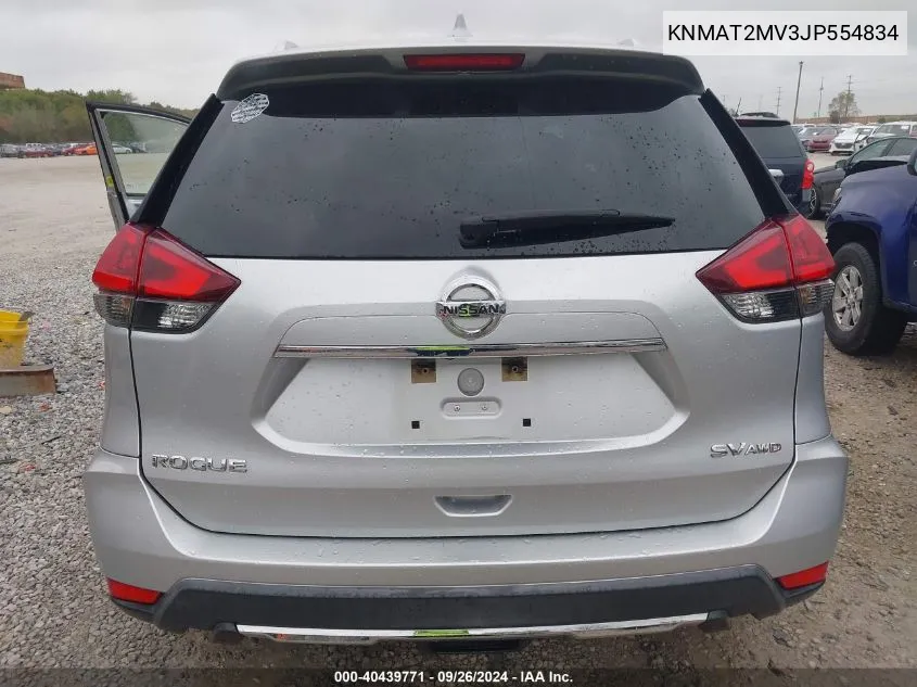 KNMAT2MV3JP554834 2018 Nissan Rogue S/Sv