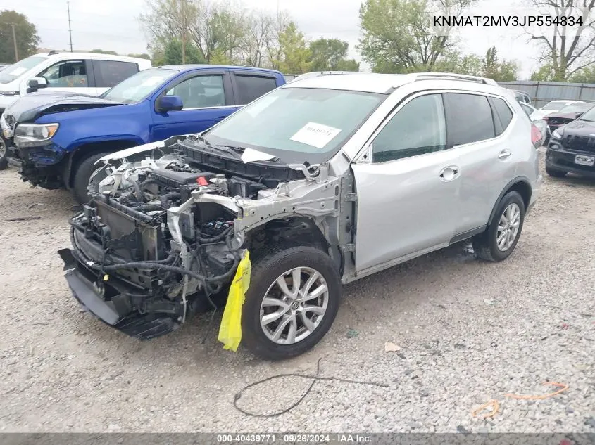 KNMAT2MV3JP554834 2018 Nissan Rogue S/Sv