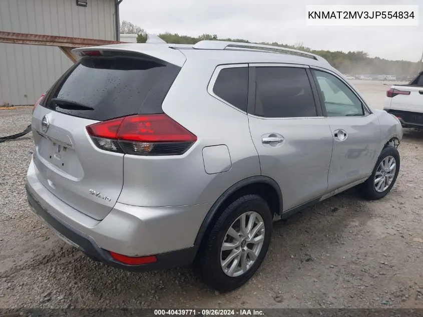 KNMAT2MV3JP554834 2018 Nissan Rogue S/Sv