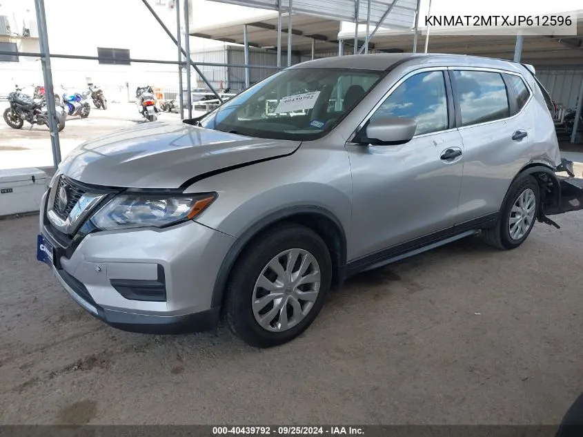 2018 Nissan Rogue S VIN: KNMAT2MTXJP612596 Lot: 40439792