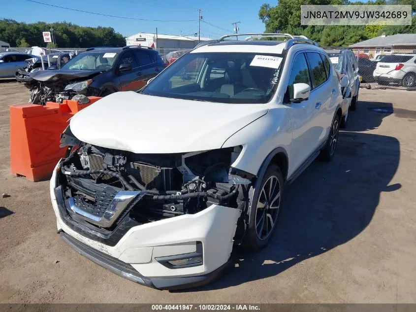 2018 Nissan Rogue Sl VIN: JN8AT2MV9JW342689 Lot: 40441947