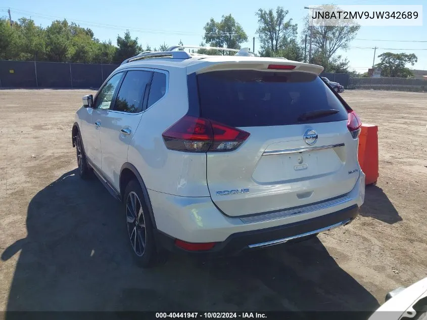 2018 Nissan Rogue Sl VIN: JN8AT2MV9JW342689 Lot: 40441947