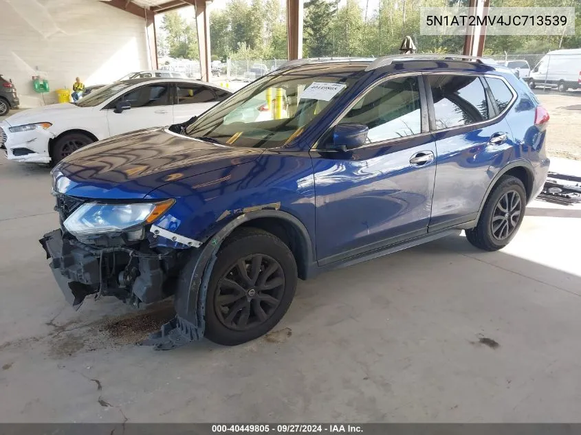 2018 Nissan Rogue Sv VIN: 5N1AT2MV4JC713539 Lot: 40449805