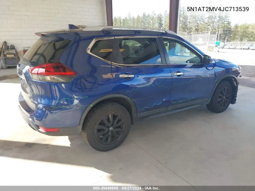 2018 Nissan Rogue Sv VIN: 5N1AT2MV4JC713539 Lot: 40449805