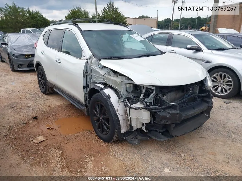 2018 Nissan Rogue Sv VIN: 5N1AT2MT1JC769257 Lot: 40451631