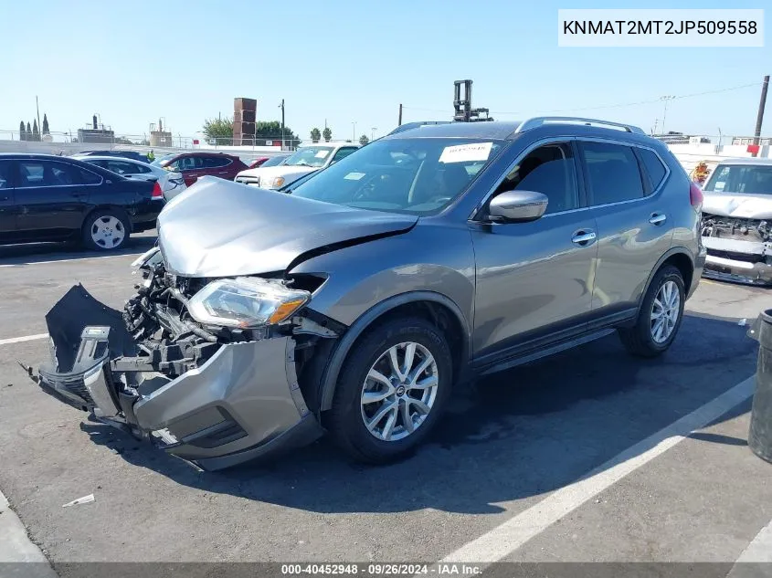 2018 Nissan Rogue Sv VIN: KNMAT2MT2JP509558 Lot: 40452948