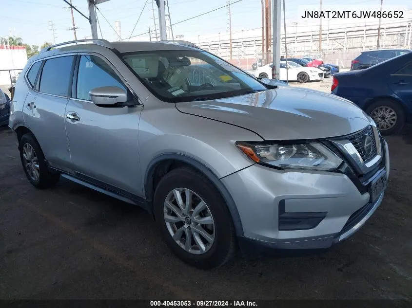 2018 Nissan Rogue Sv VIN: JN8AT2MT6JW486652 Lot: 40453053