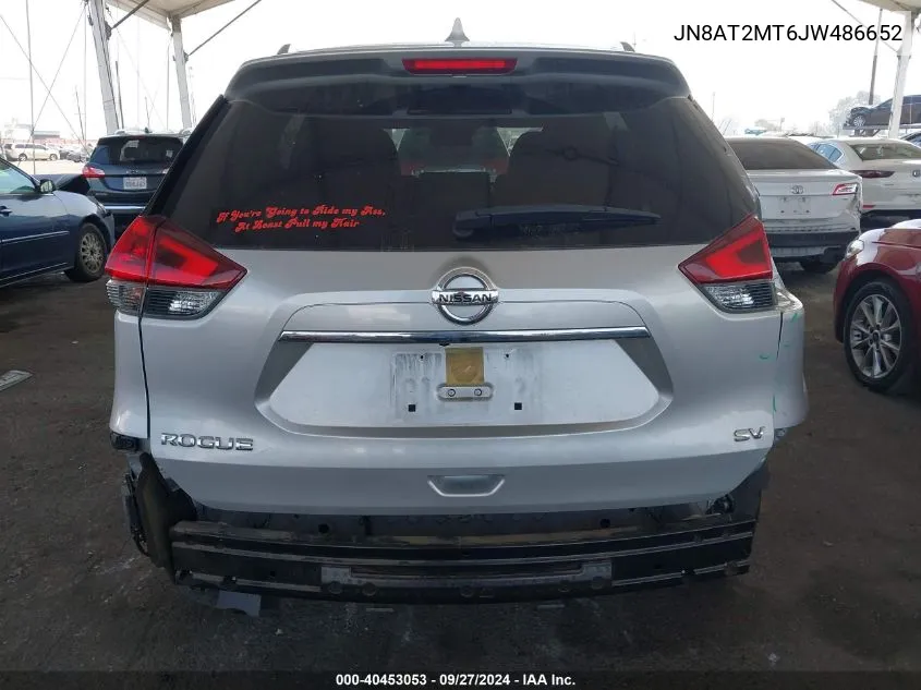 JN8AT2MT6JW486652 2018 Nissan Rogue Sv