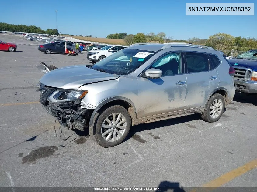 5N1AT2MVXJC838352 2018 Nissan Rogue Sv/Sl