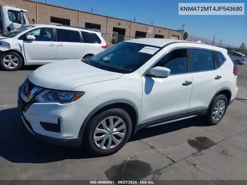 2018 Nissan Rogue S VIN: KNMAT2MT4JP543680 Lot: 40460541