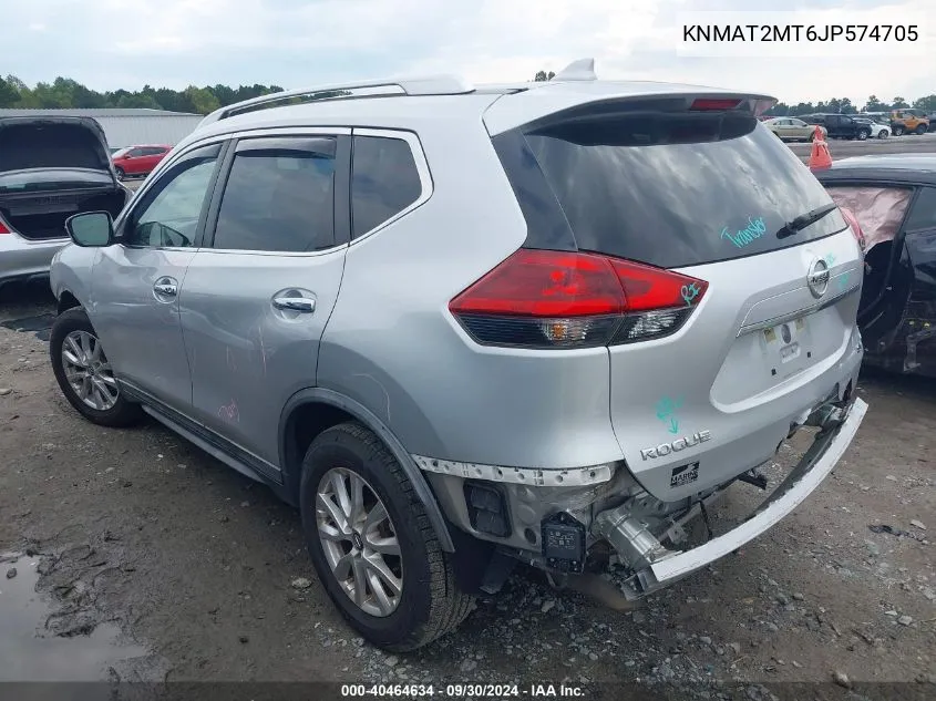 2018 Nissan Rogue Sv VIN: KNMAT2MT6JP574705 Lot: 40464634