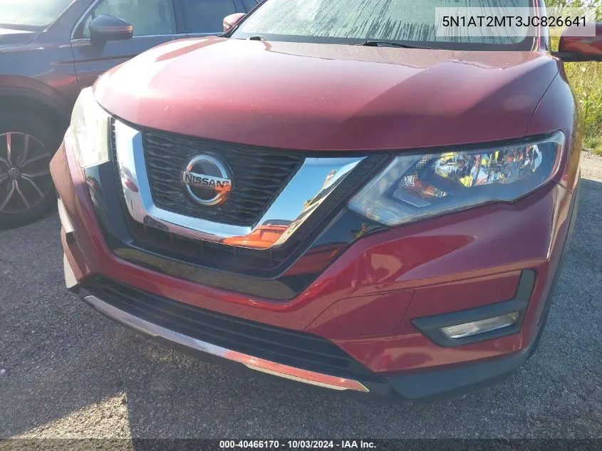 2018 Nissan Rogue Sv VIN: 5N1AT2MT3JC826641 Lot: 40466170