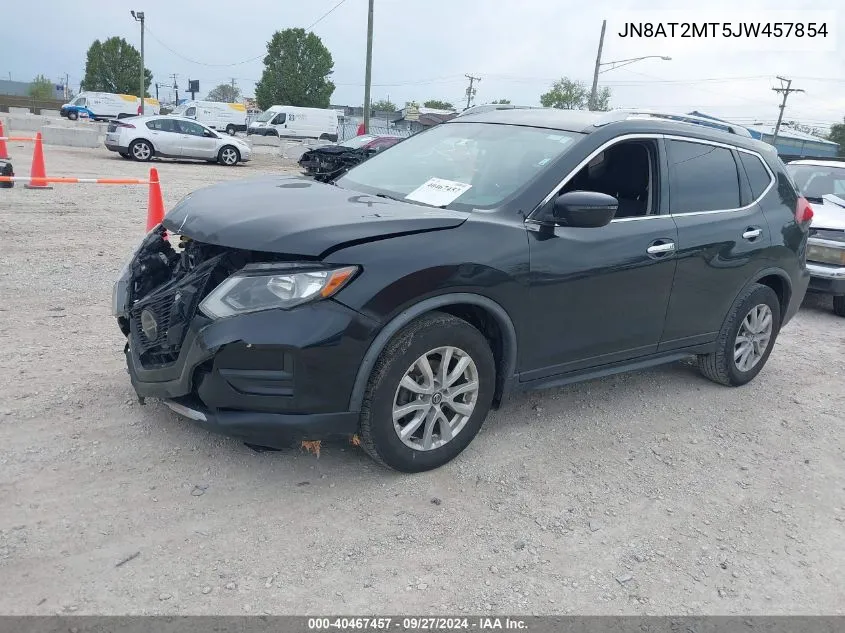 2018 Nissan Rogue Sv VIN: JN8AT2MT5JW457854 Lot: 40467457