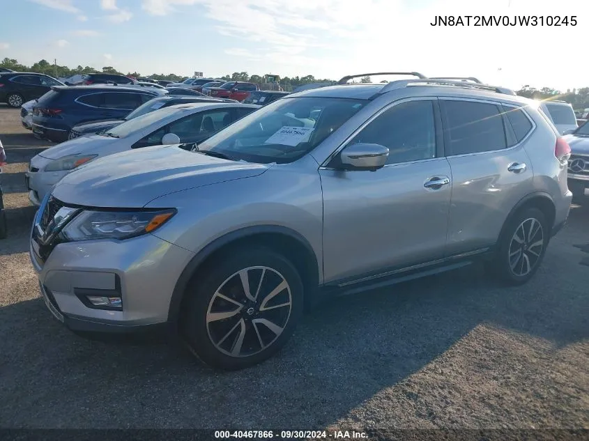 2018 Nissan Rogue Sl VIN: JN8AT2MV0JW310245 Lot: 40467866