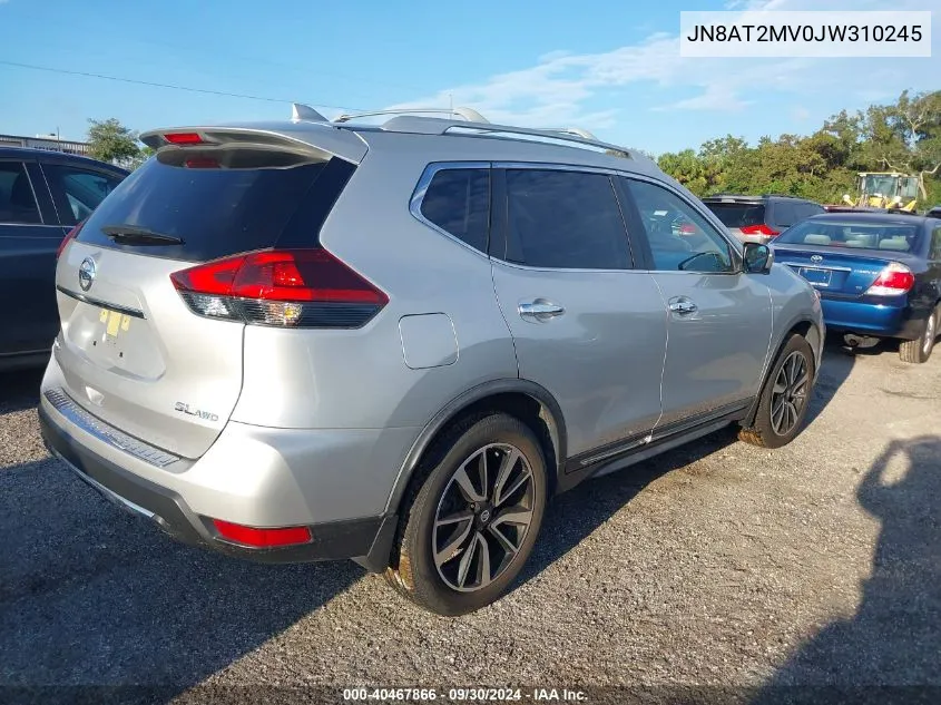 2018 Nissan Rogue Sl VIN: JN8AT2MV0JW310245 Lot: 40467866