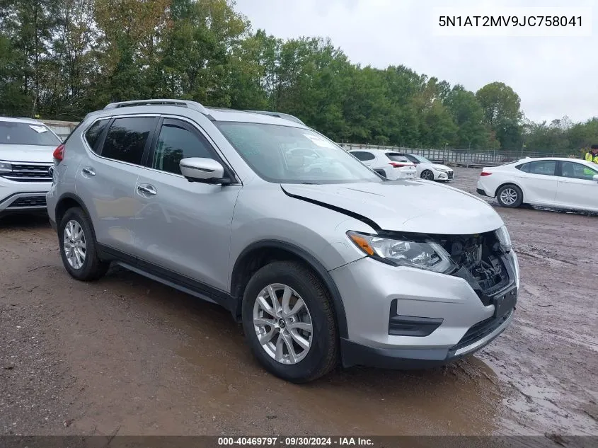 5N1AT2MV9JC758041 2018 Nissan Rogue Sv