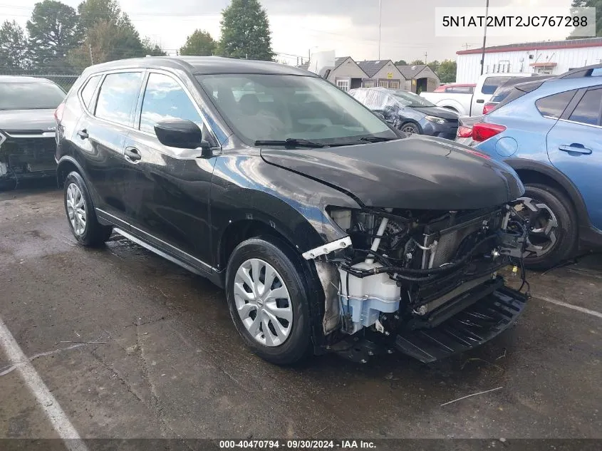 2018 Nissan Rogue S VIN: 5N1AT2MT2JC767288 Lot: 40470794