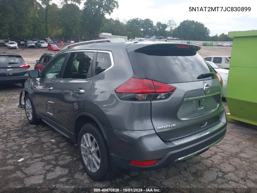 2018 Nissan Rogue Sv VIN: 5N1AT2MT7JC830899 Lot: 40470926