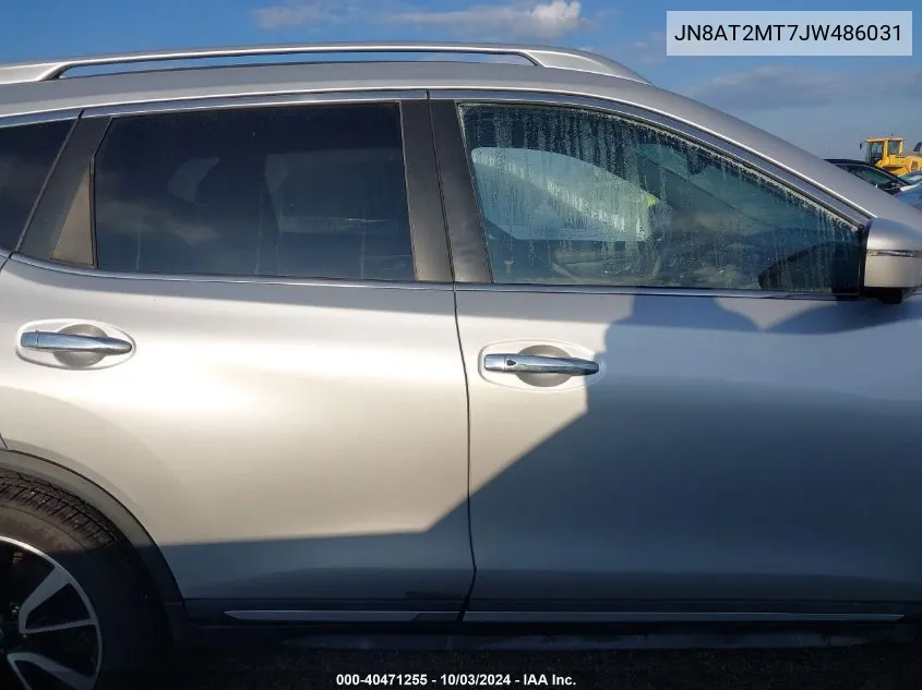 2018 Nissan Rogue Sl VIN: JN8AT2MT7JW486031 Lot: 40471255