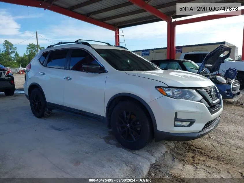 2018 Nissan Rogue S/Sl VIN: 5N1AT2MT0JC747878 Lot: 40475495