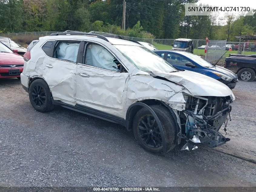 2018 Nissan Rogue Sv VIN: 5N1AT2MT4JC741730 Lot: 40478700