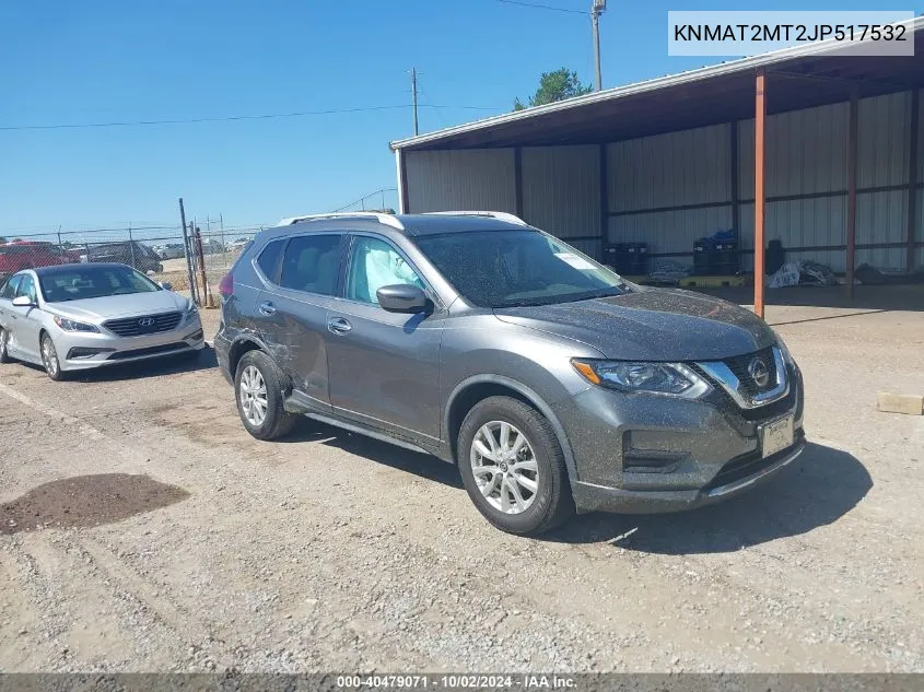 2018 Nissan Rogue Sv VIN: KNMAT2MT2JP517532 Lot: 40479071