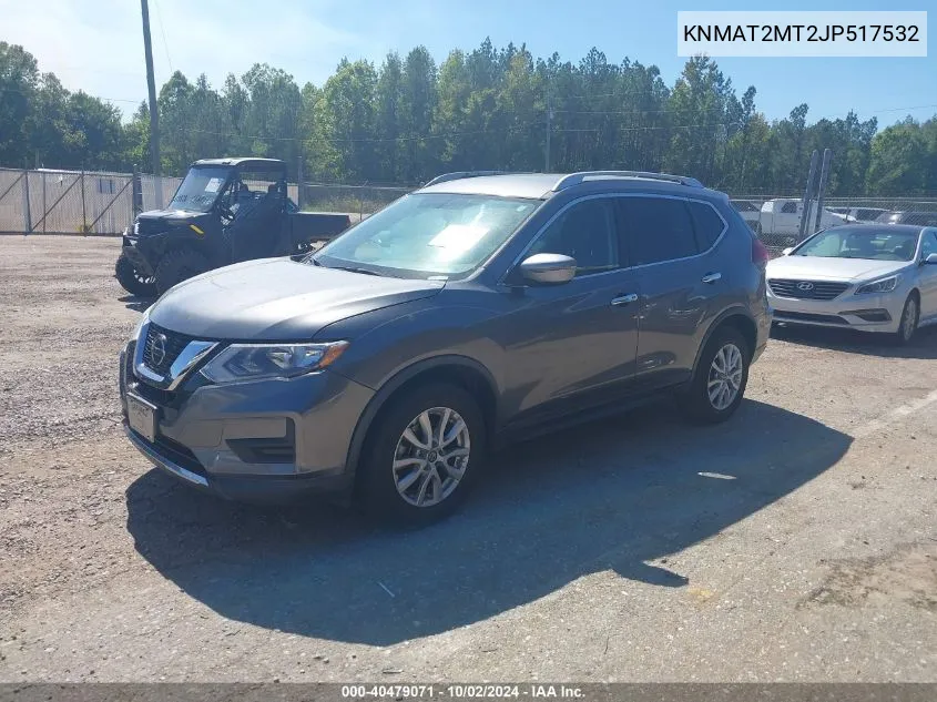 2018 Nissan Rogue Sv VIN: KNMAT2MT2JP517532 Lot: 40479071