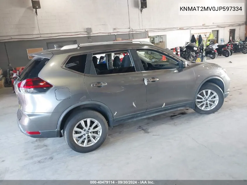 2018 Nissan Rogue Sv VIN: KNMAT2MV0JP597334 Lot: 40479114