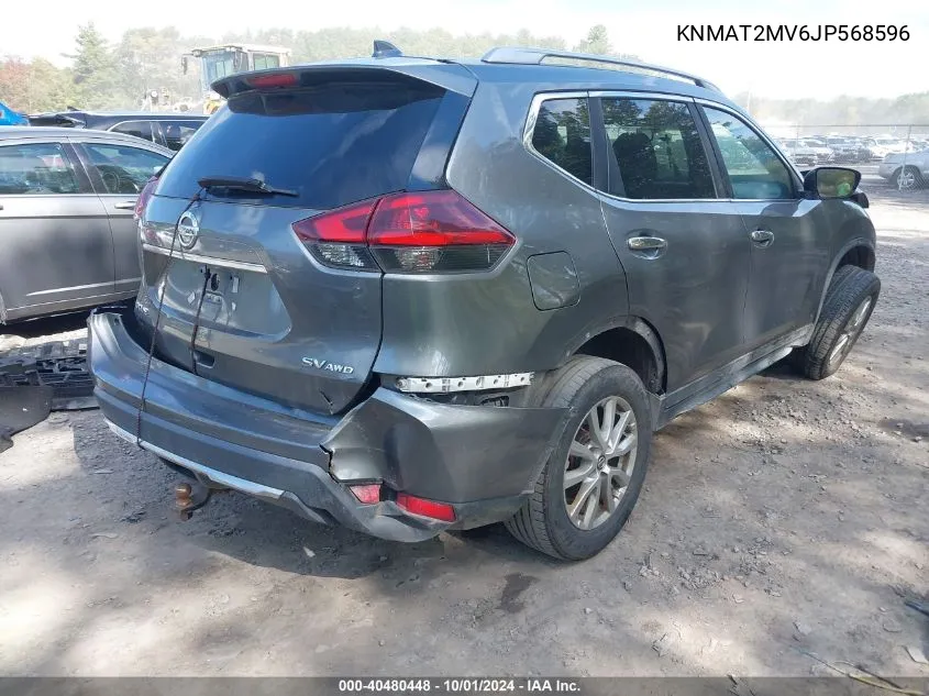 2018 Nissan Rogue Sv VIN: KNMAT2MV6JP568596 Lot: 40480448