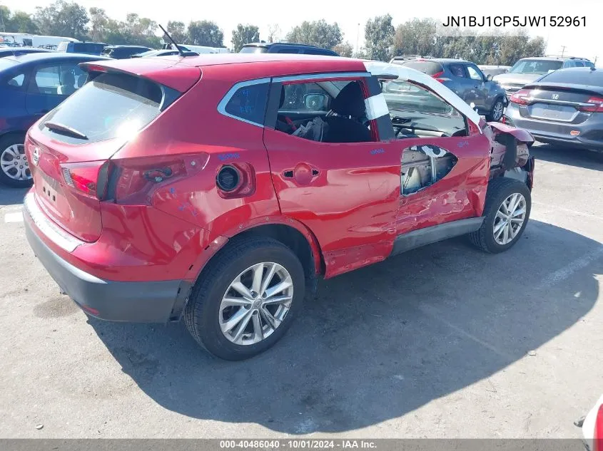 2018 Nissan Rogue Sport S VIN: JN1BJ1CP5JW152961 Lot: 40486040