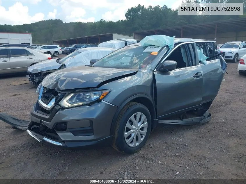 2018 Nissan Rogue S VIN: 5N1AT2MT9JC752898 Lot: 40488036