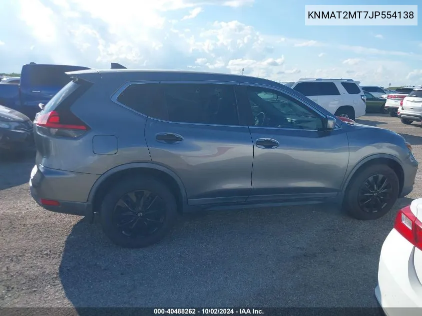 2018 Nissan Rogue S VIN: KNMAT2MT7JP554138 Lot: 40488262