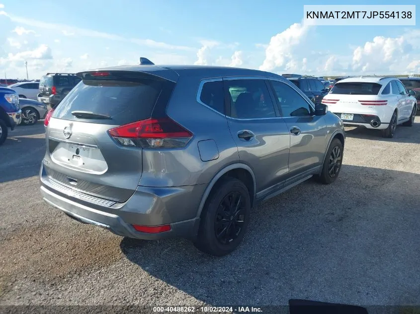 2018 Nissan Rogue S VIN: KNMAT2MT7JP554138 Lot: 40488262