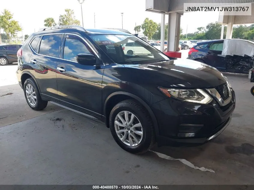 2018 Nissan Rogue Sv VIN: JN8AT2MV1JW313767 Lot: 40488570