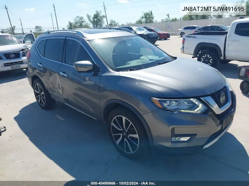 2018 Nissan Rogue S/Sl/Sv VIN: JN8AT2MT5JW491695 Lot: 40490666