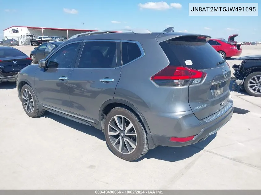 2018 Nissan Rogue S/Sl/Sv VIN: JN8AT2MT5JW491695 Lot: 40490666